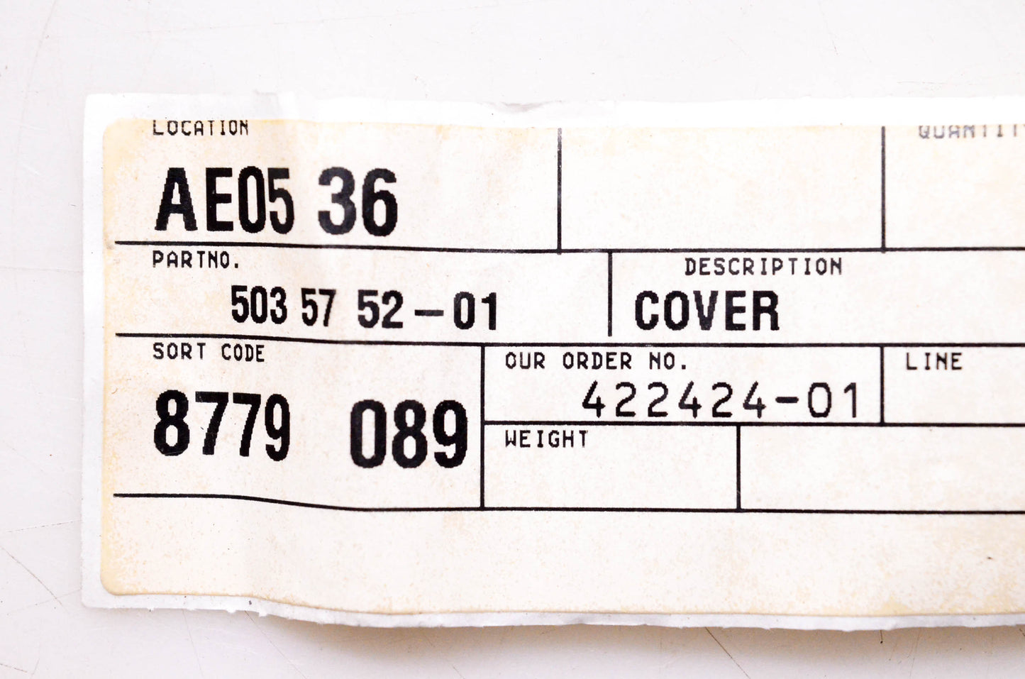 New OEM Husqvarna 503 57 52-01, 503575201 Cover NOS