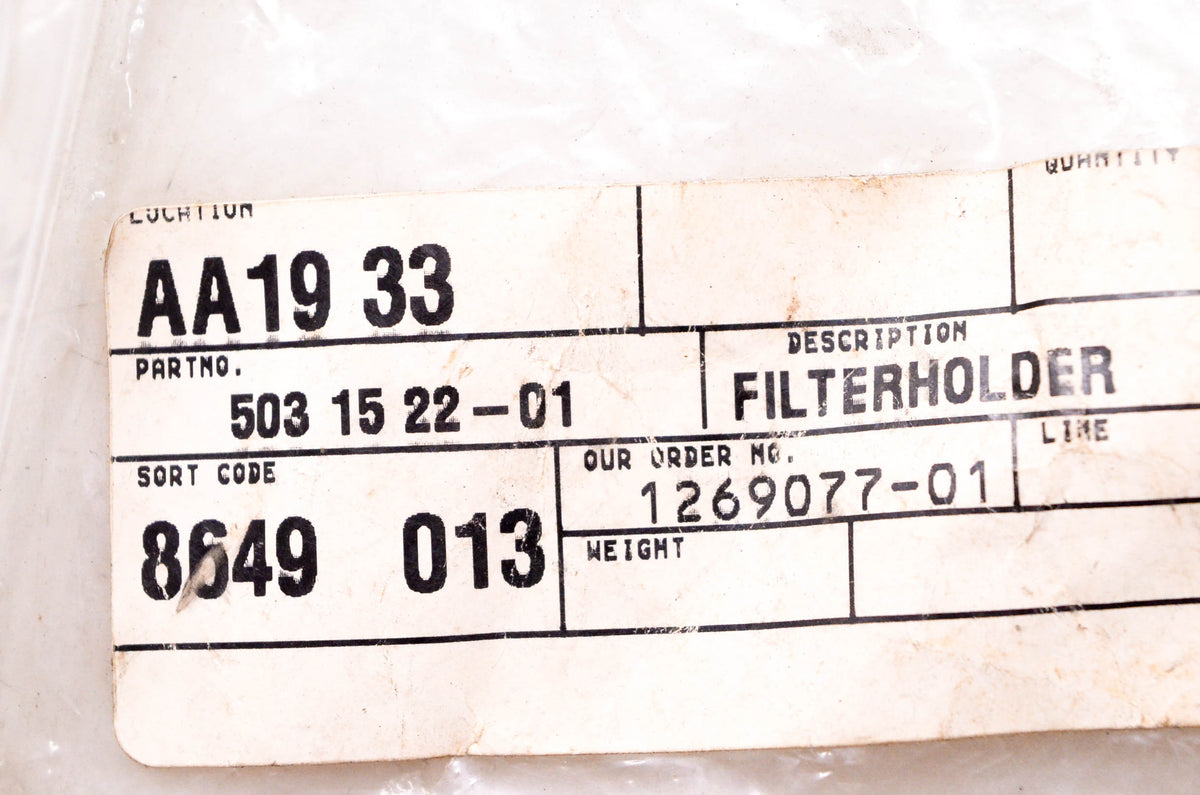 OEM Husqvarna 503 15 22-1, 503152201 Filter holder