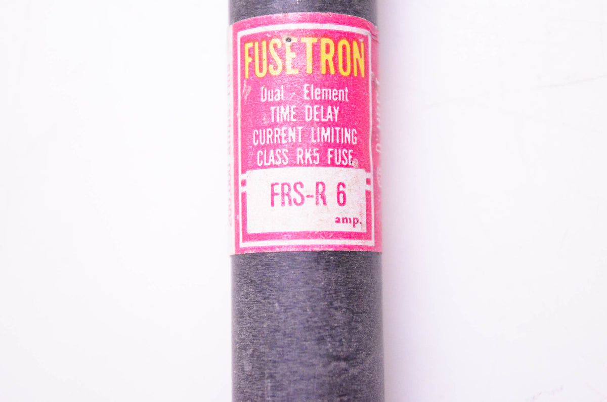 Bussmann FRS-R6, DG16-47 Fusetron Dual-Element Time-Delay Fuse Current Limiting Class RK5 Fuse NOS
