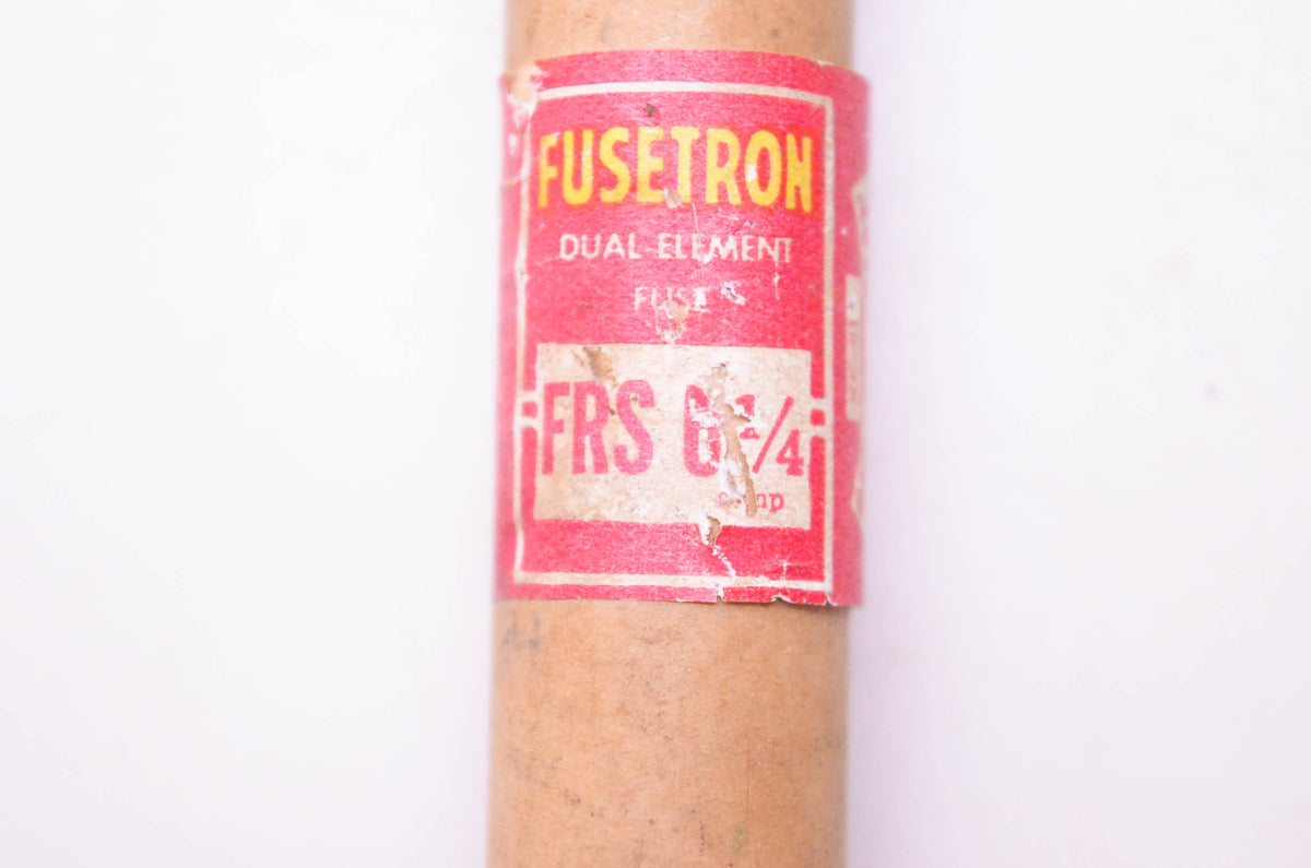 Bussmann FRS 6 1/4, XC-81 Fusetron Dual-Element Fuse NOS