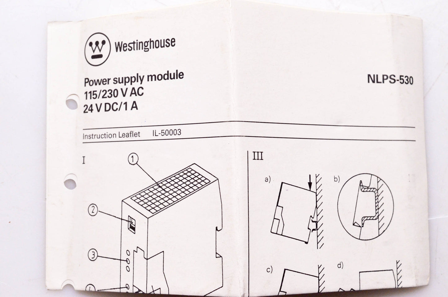 Westinghouse NLPS-530, 1A57375H10 Power Supply Module NOS