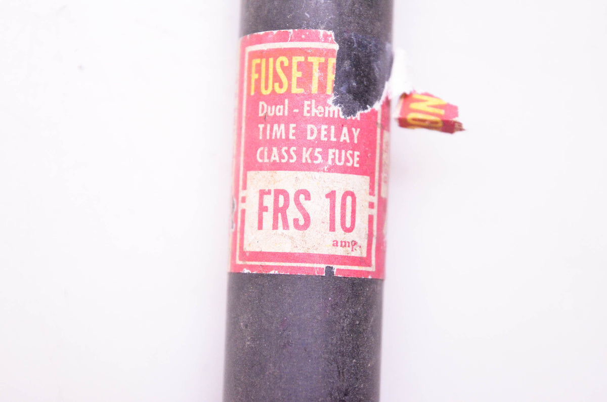 Bussmann FRS 10 Fusetron Dual-Element Class K5 Fuse NOS
