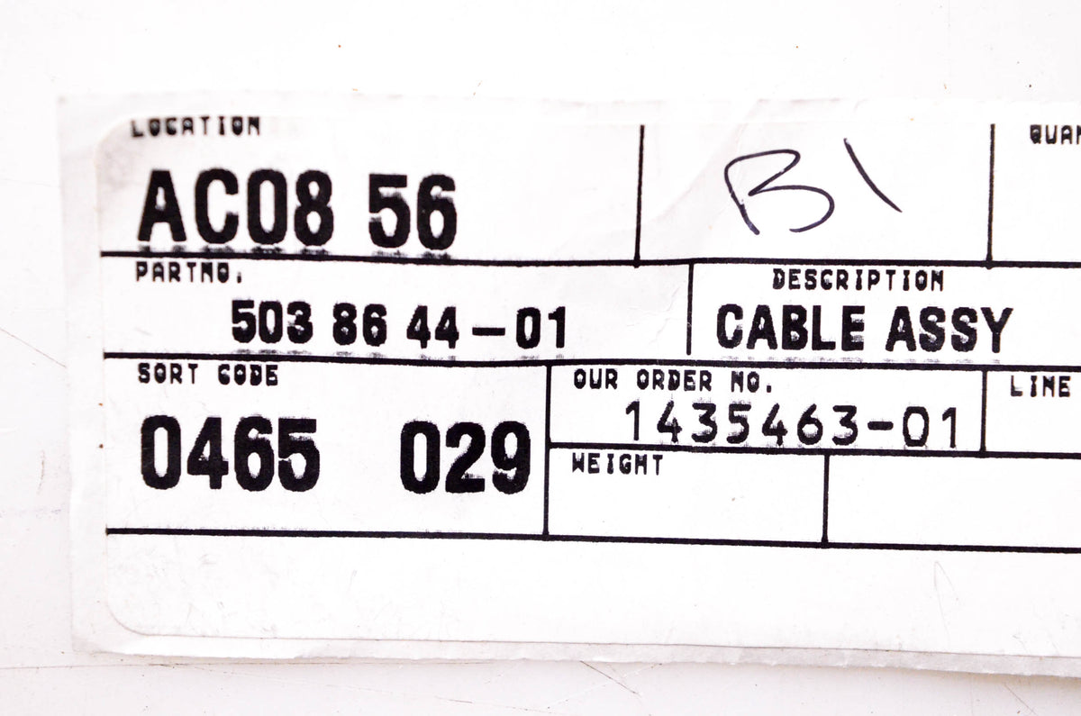 New OEM Husqvarna 503864401, 503 86 44-01 Cable Assembly NOS