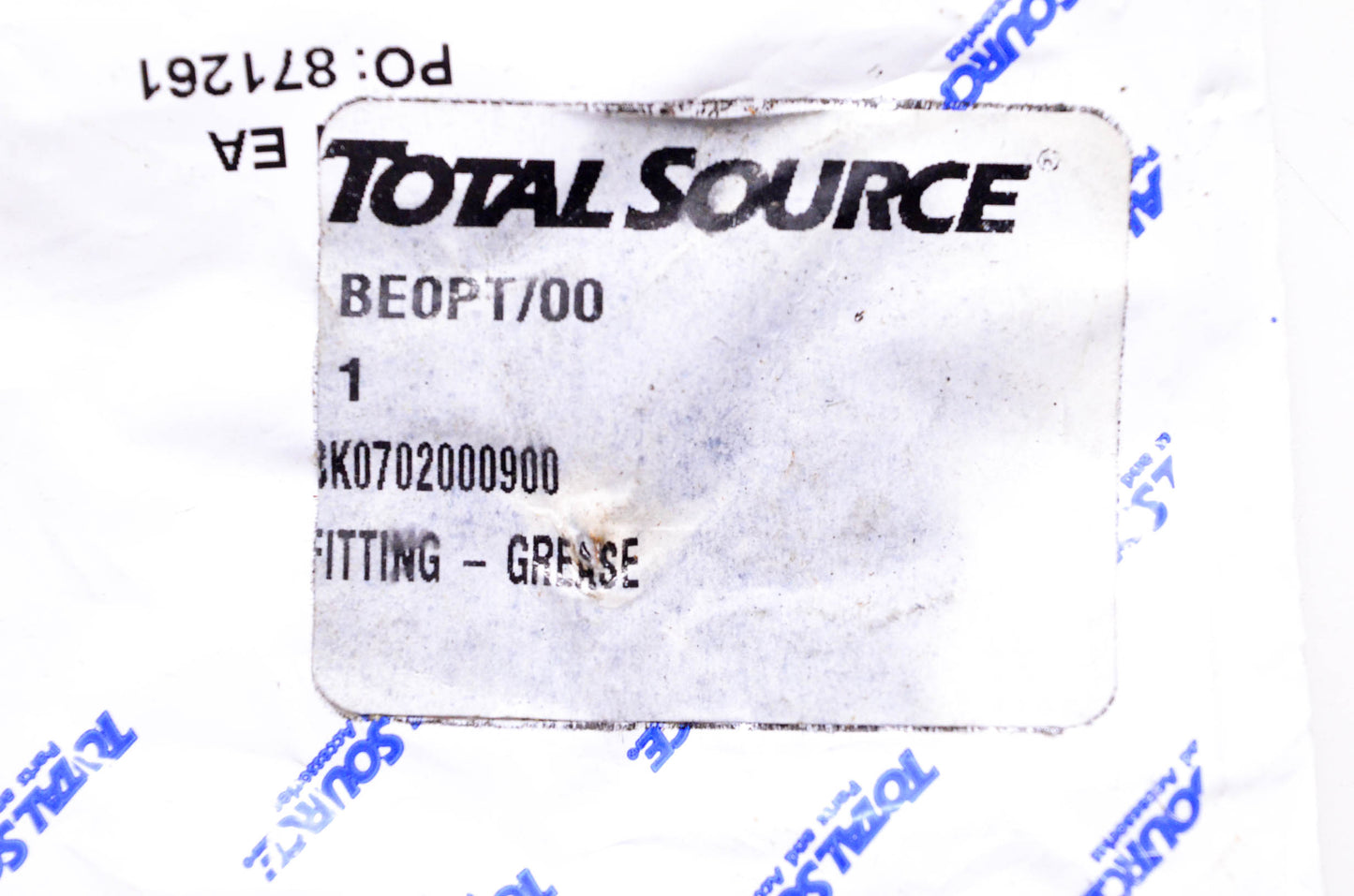 Total Source 702000900, BK702000900 Grease Fitting fits Baker NOS