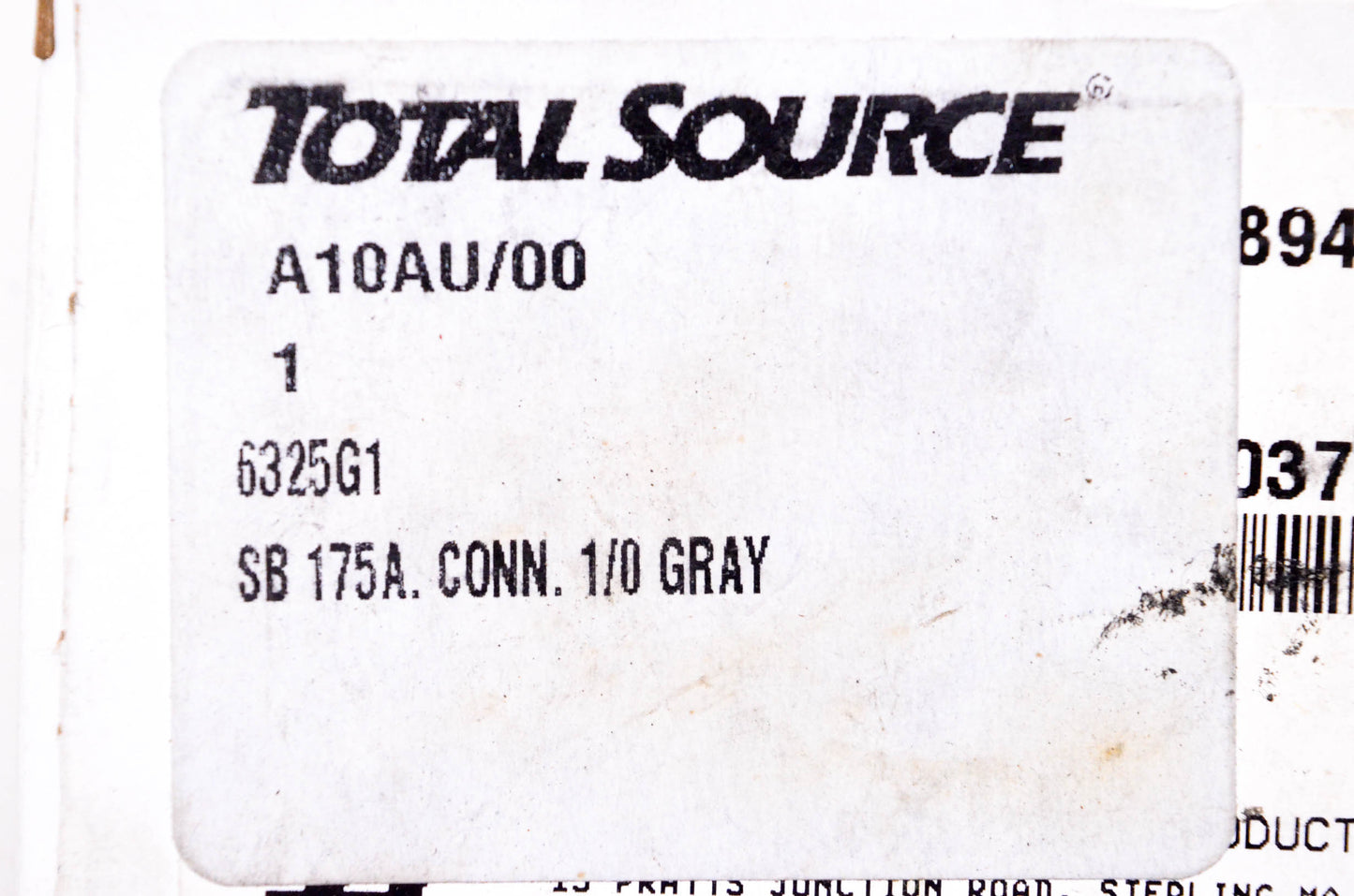 Total Source 6325G1 Anderson Connector Kit Gray NOS