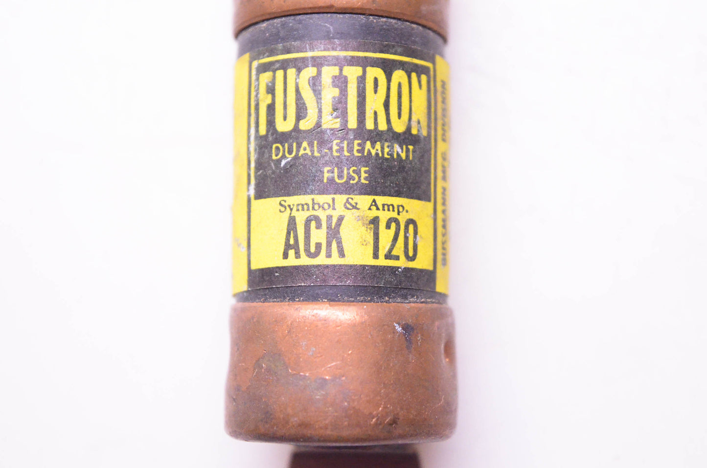 Bussmann ACK120 Fusetron Dual-Element Fuse 120 Amp NOS