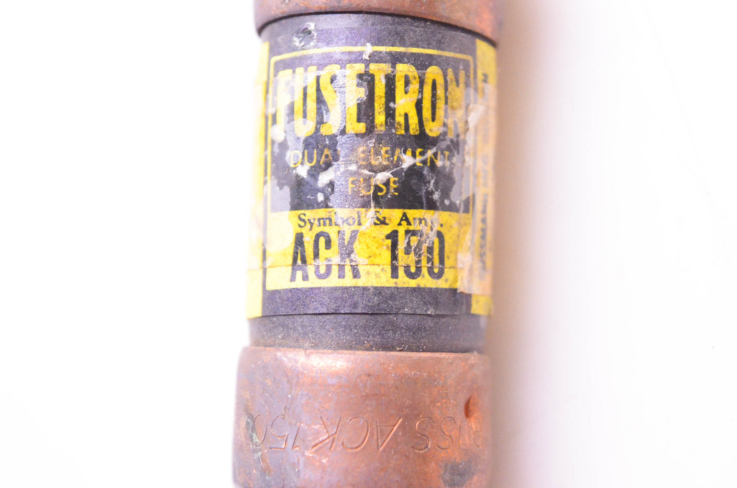 Bussmann ACK150 Fusetron Dual-Element Fuse 150 Amp NOS