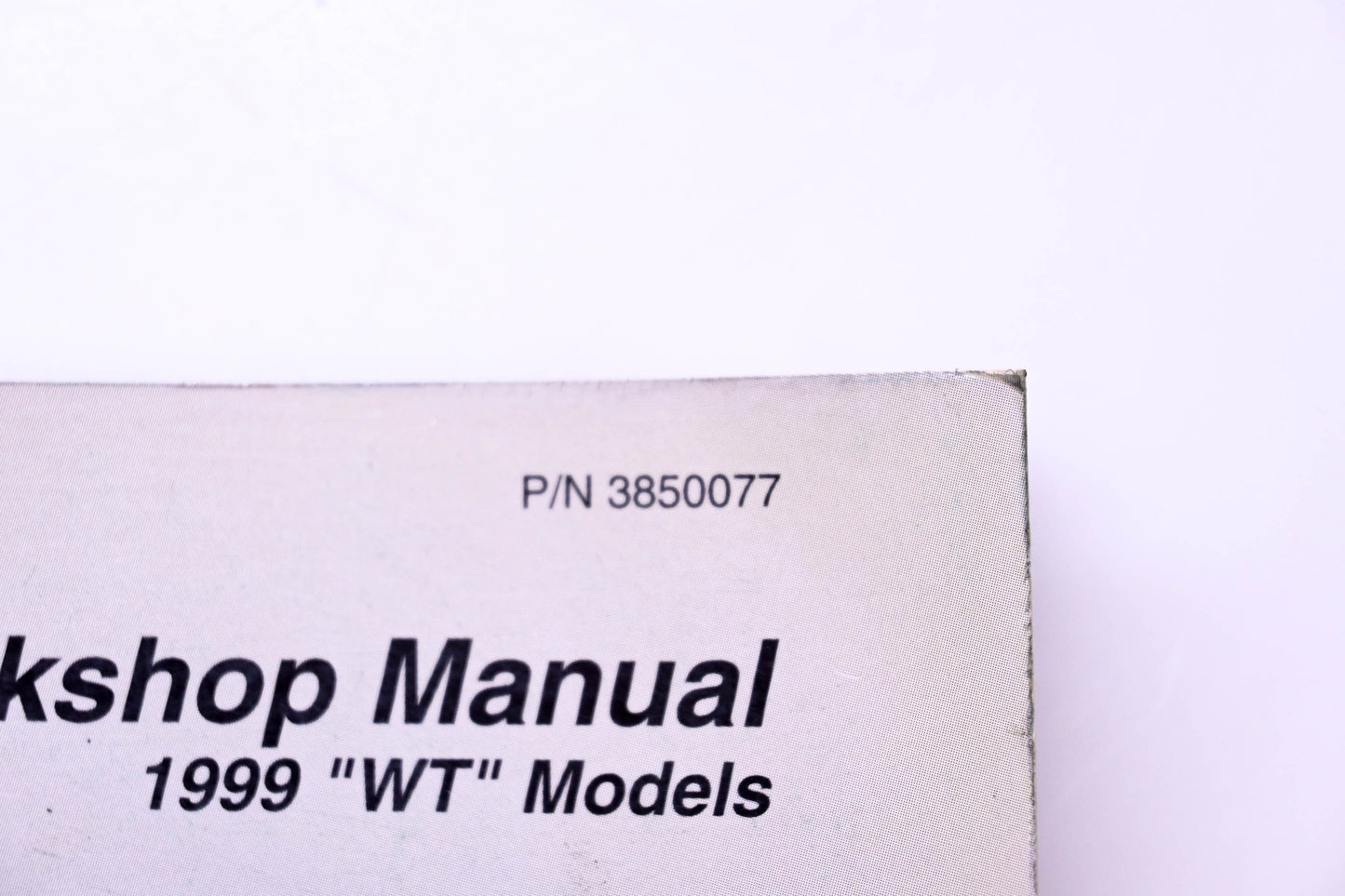 Volvo 3850077 Workshop Manual 1999 WT Models