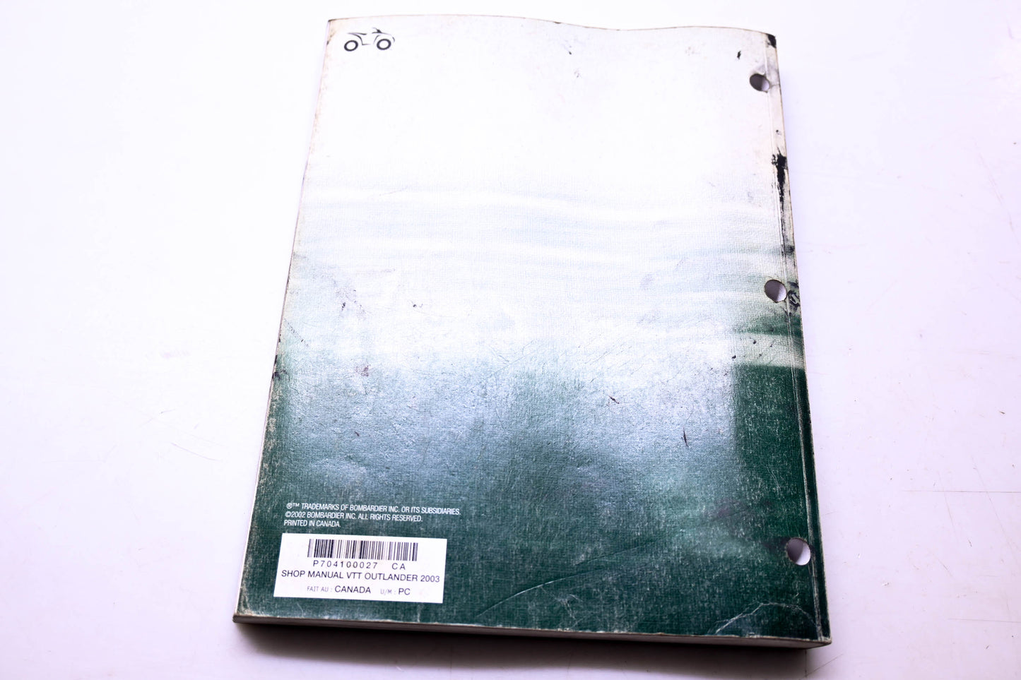 Bombardier 704 100 027, 704100027 Shop Manual Outlander 2003