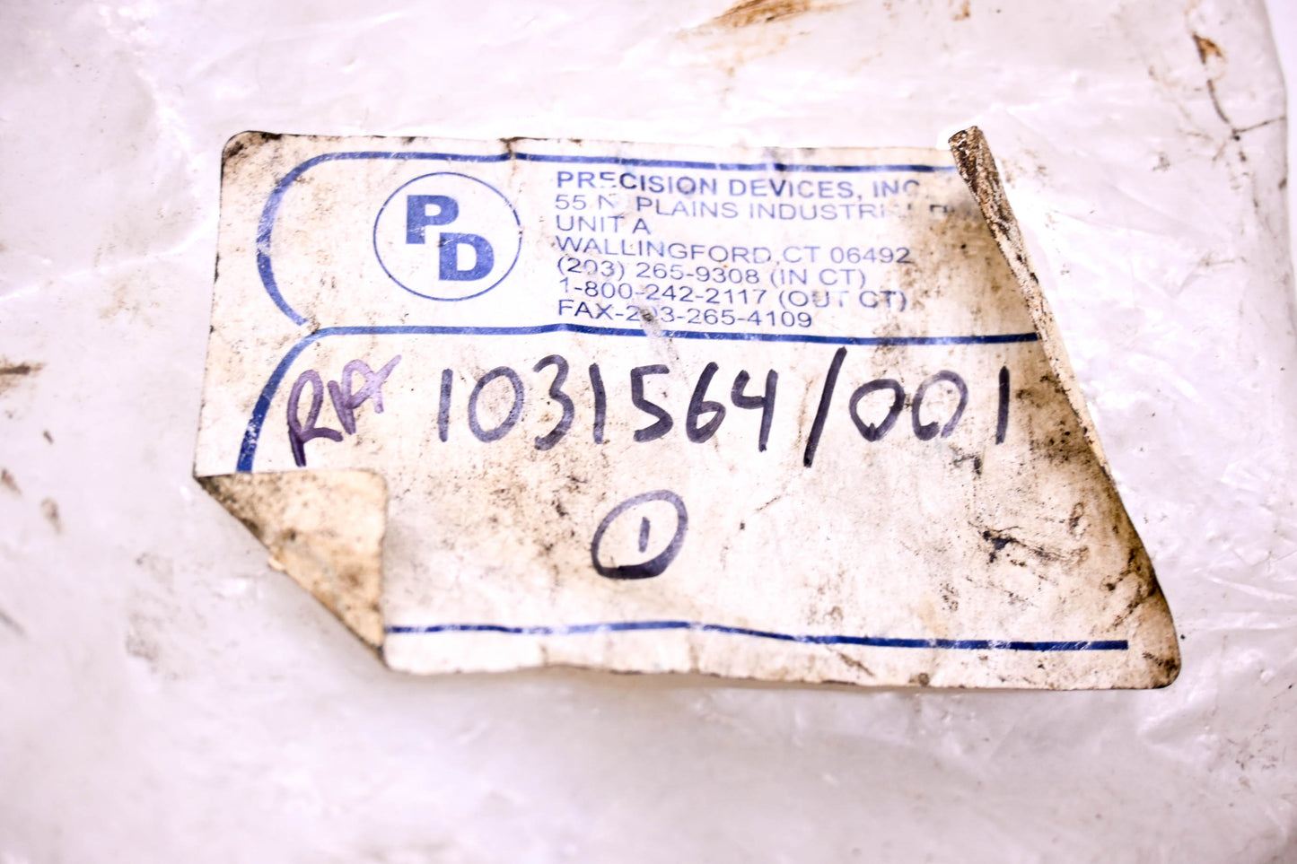 Precision Devices 1031564 Cable Assembly NOS