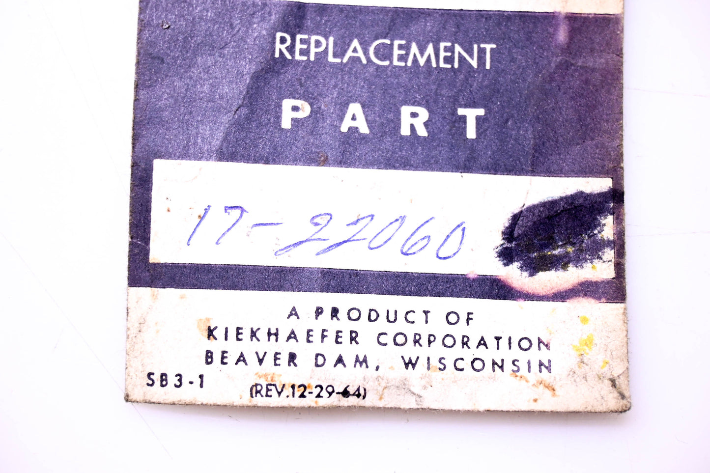 Aftermarket 17-22060 Pin NOS