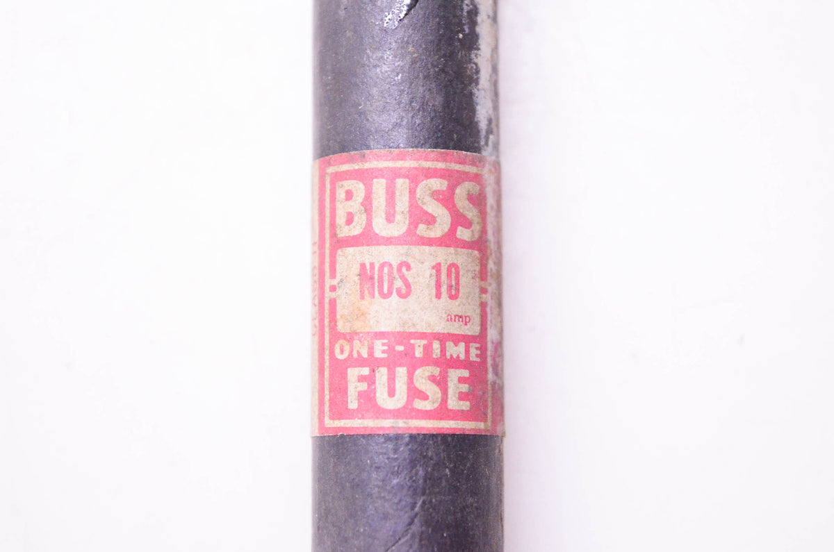 Bussmann NOS-10 One-Time Fuse Class H 600 Volts or Less NOS