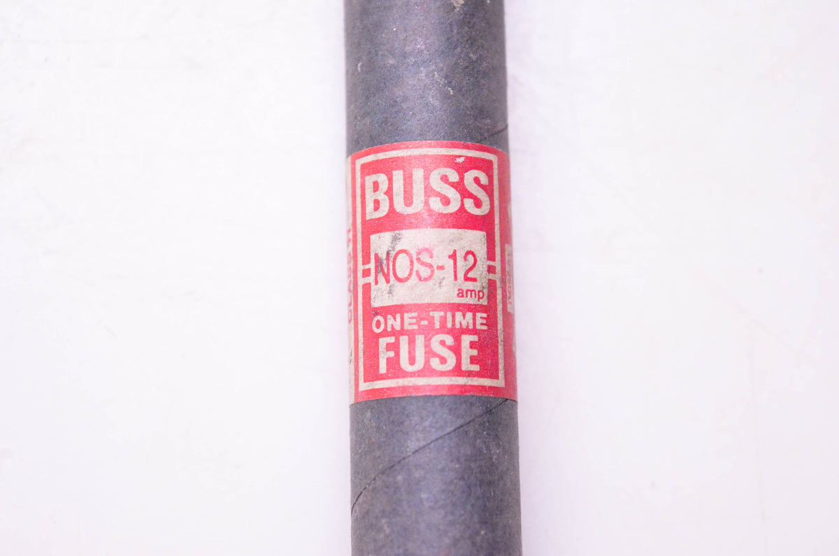 Bussmann NOS-12 One-Time Fuse Class H 600 Volts or Less NOS