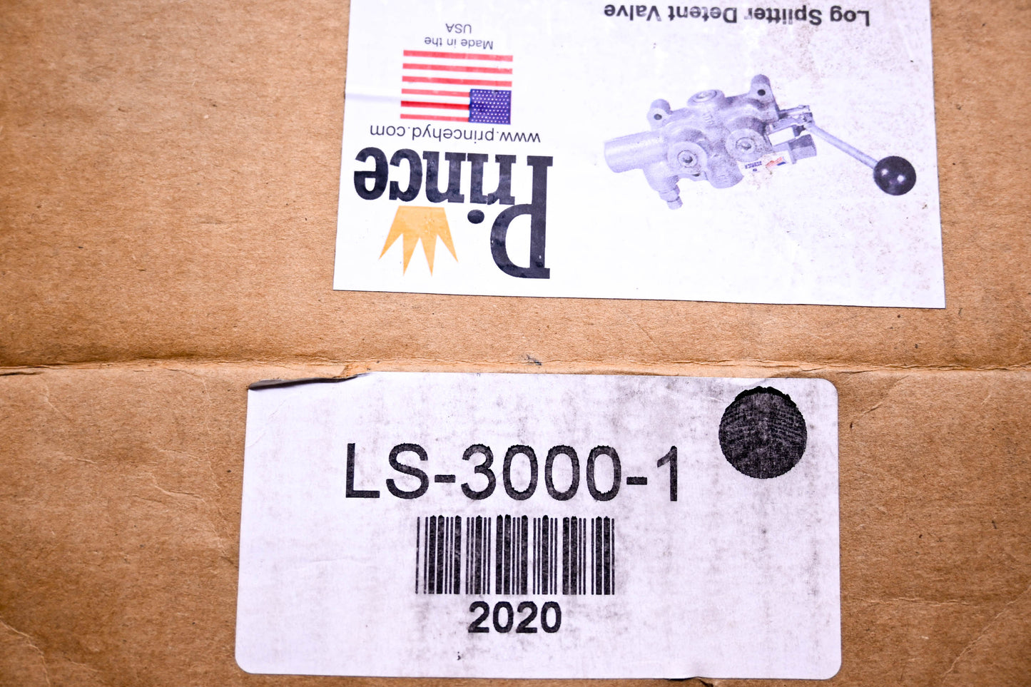 Prince LS-3000-1 Log Splitter Detent Valve NOS