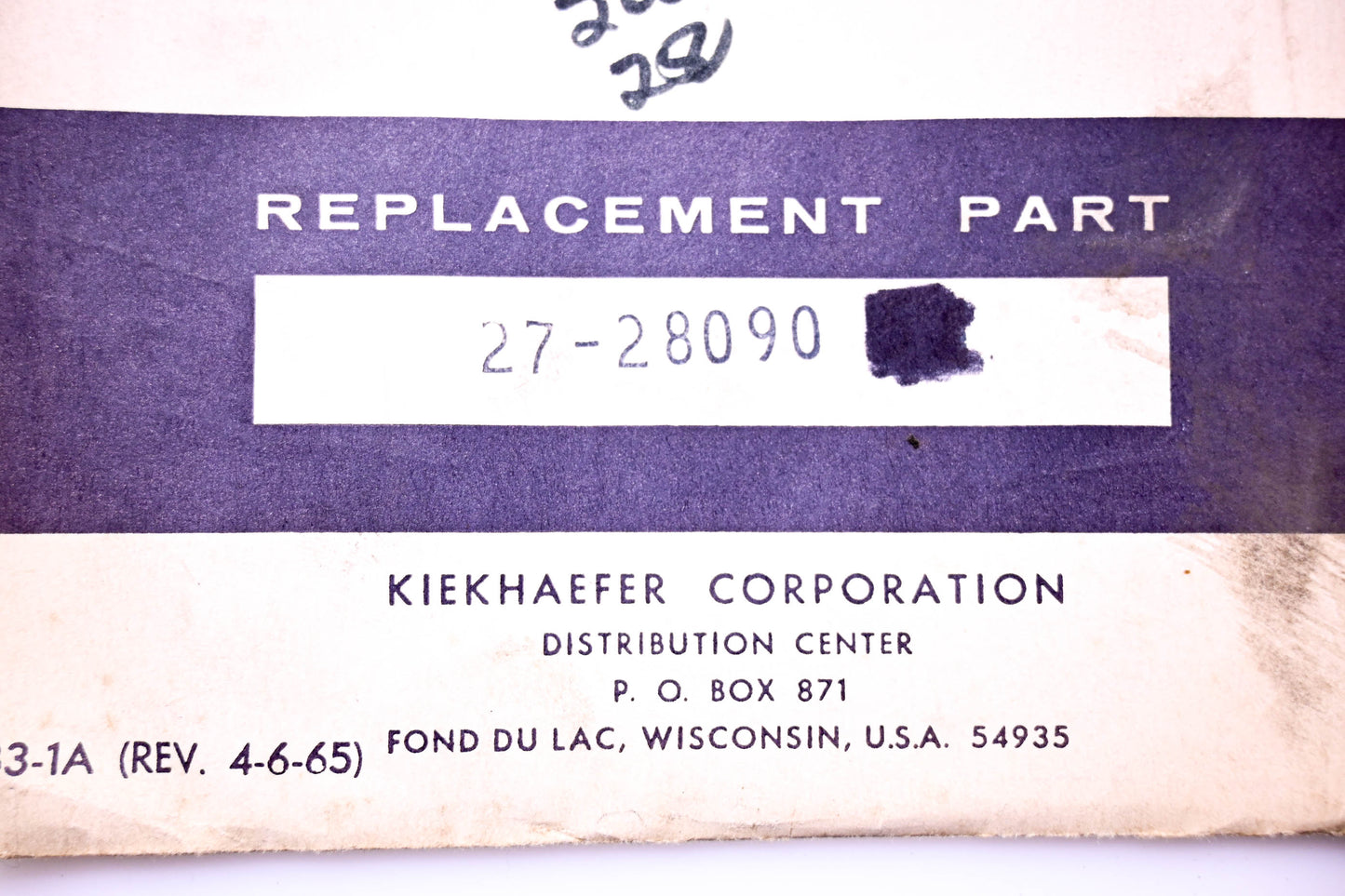 Aftermarket 27-28090 Gasket NOS