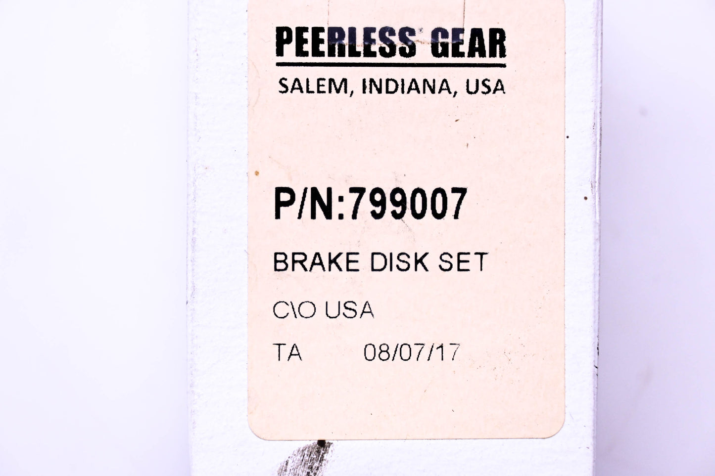 Peerless 799007 Brake Disc Kit NOS