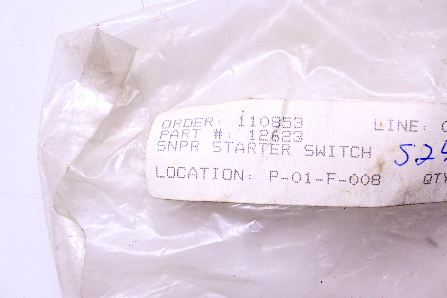 Snapper 12623, 31 1939 Starter Switch NOS