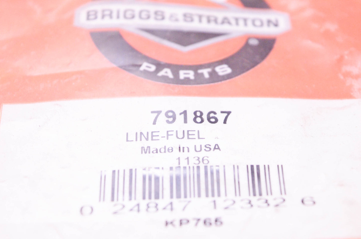 New OEM Briggs & Stratton 791867 Fuel Line NOS