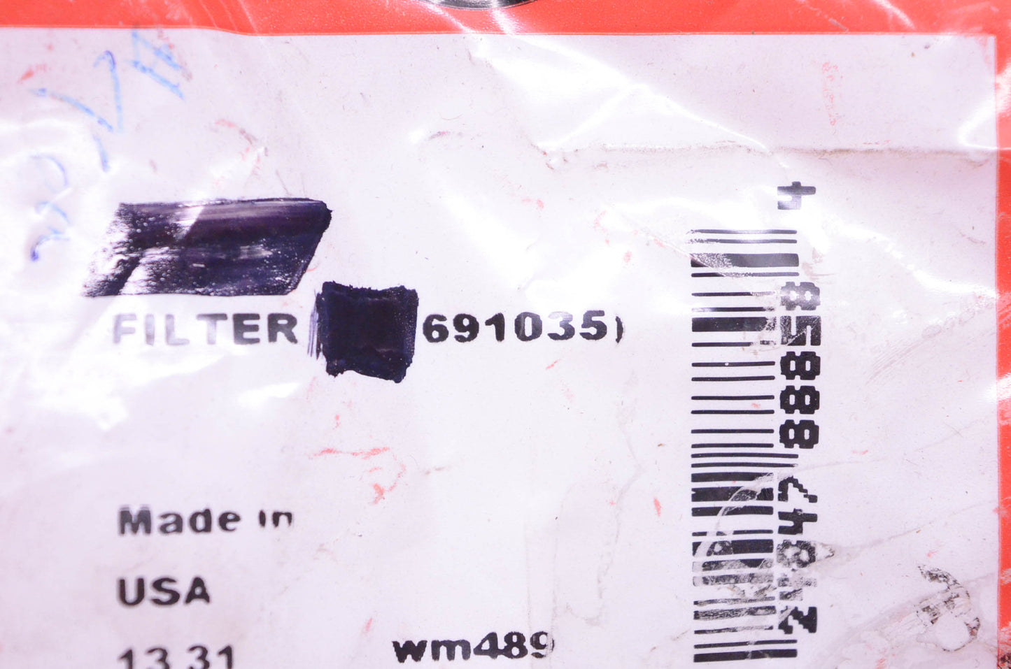 New OEM Briggs & Stratton 691035 Fuel Filter NOS