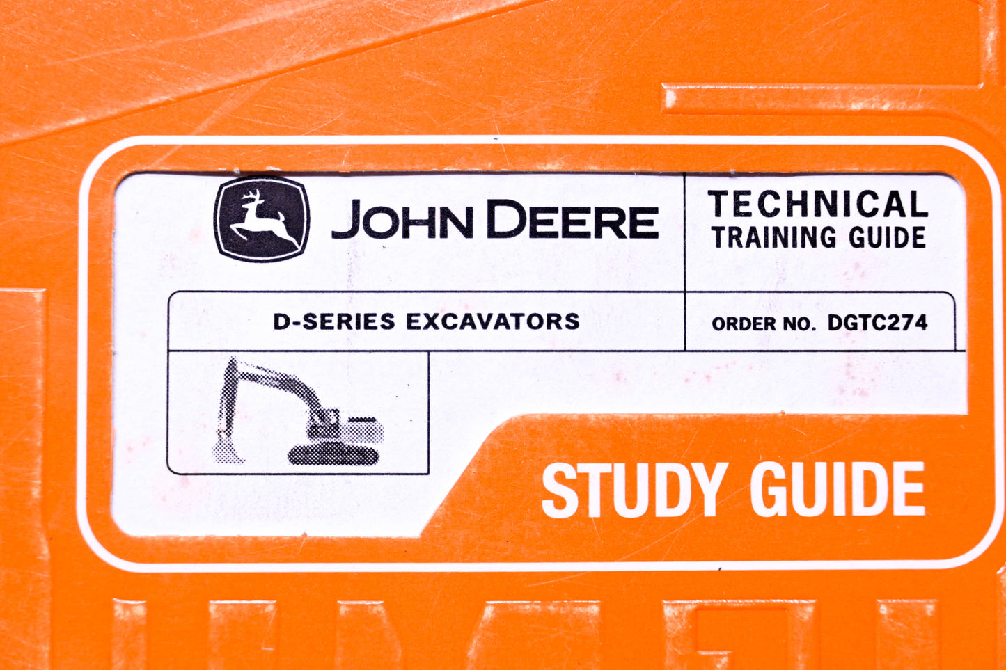 OEM John Deere DGTC274 Technical Training Guide D-Series Excavators Study Guide