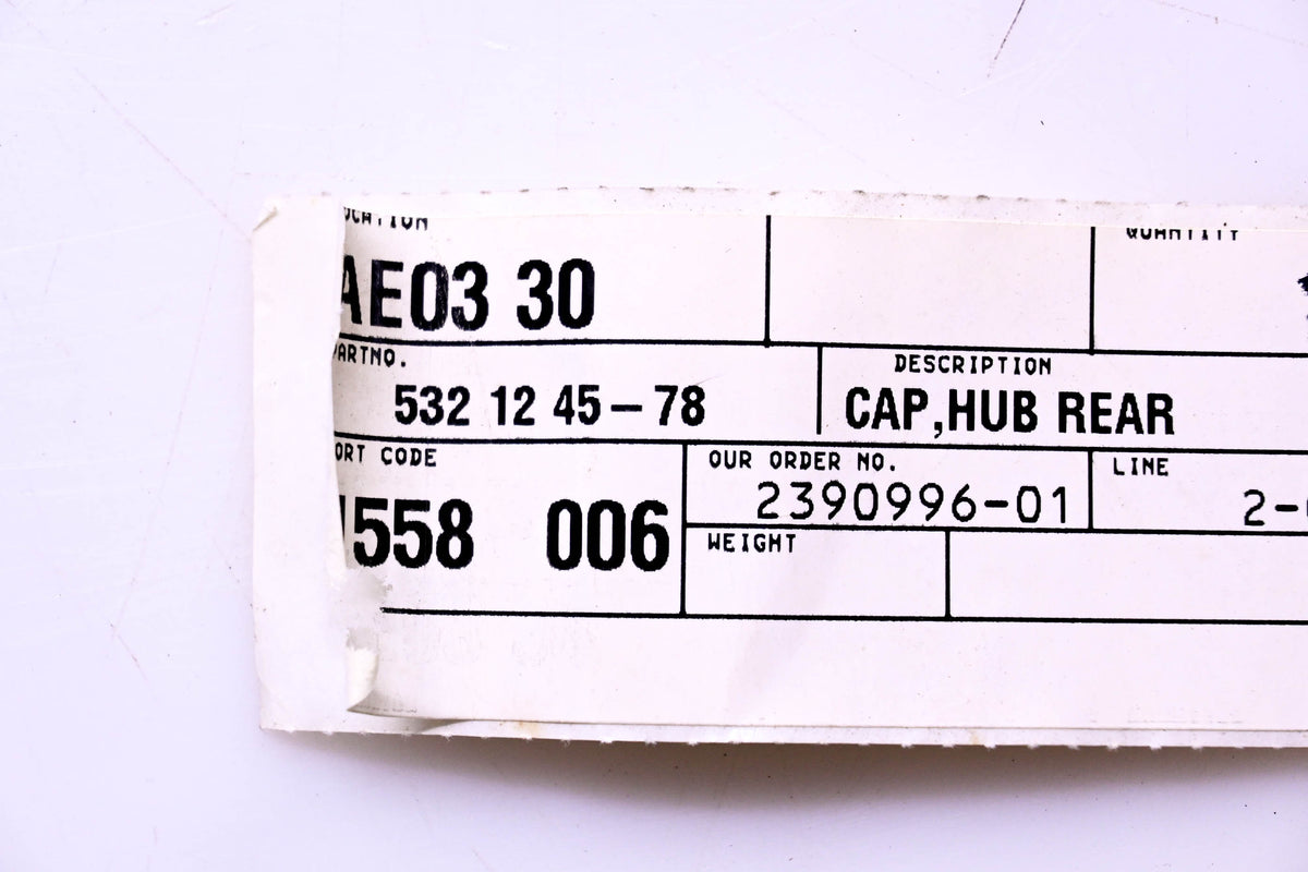 New OEM Husqvarna 532124578 Hub Rear Cap NOS
