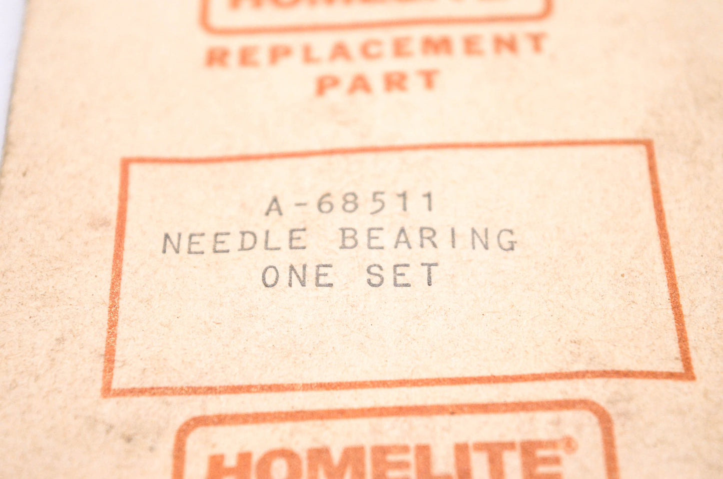 Homelite A-68511, 23121-A, 2449962 Needle Bearing Kit NOS