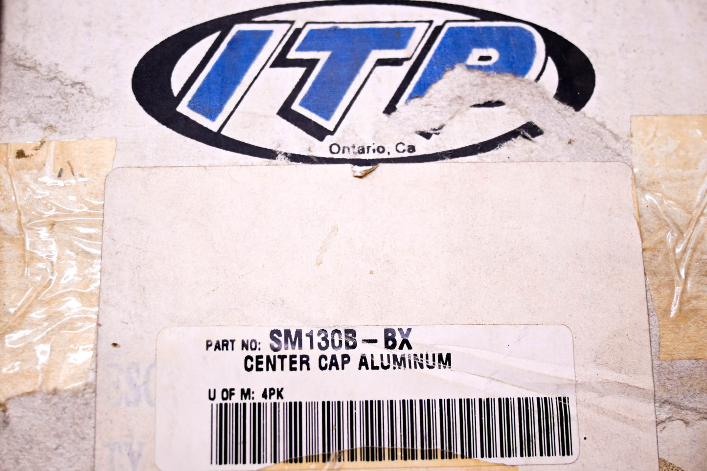 ITP SM130B-BX 4 Center Aluminum Caps NOS
