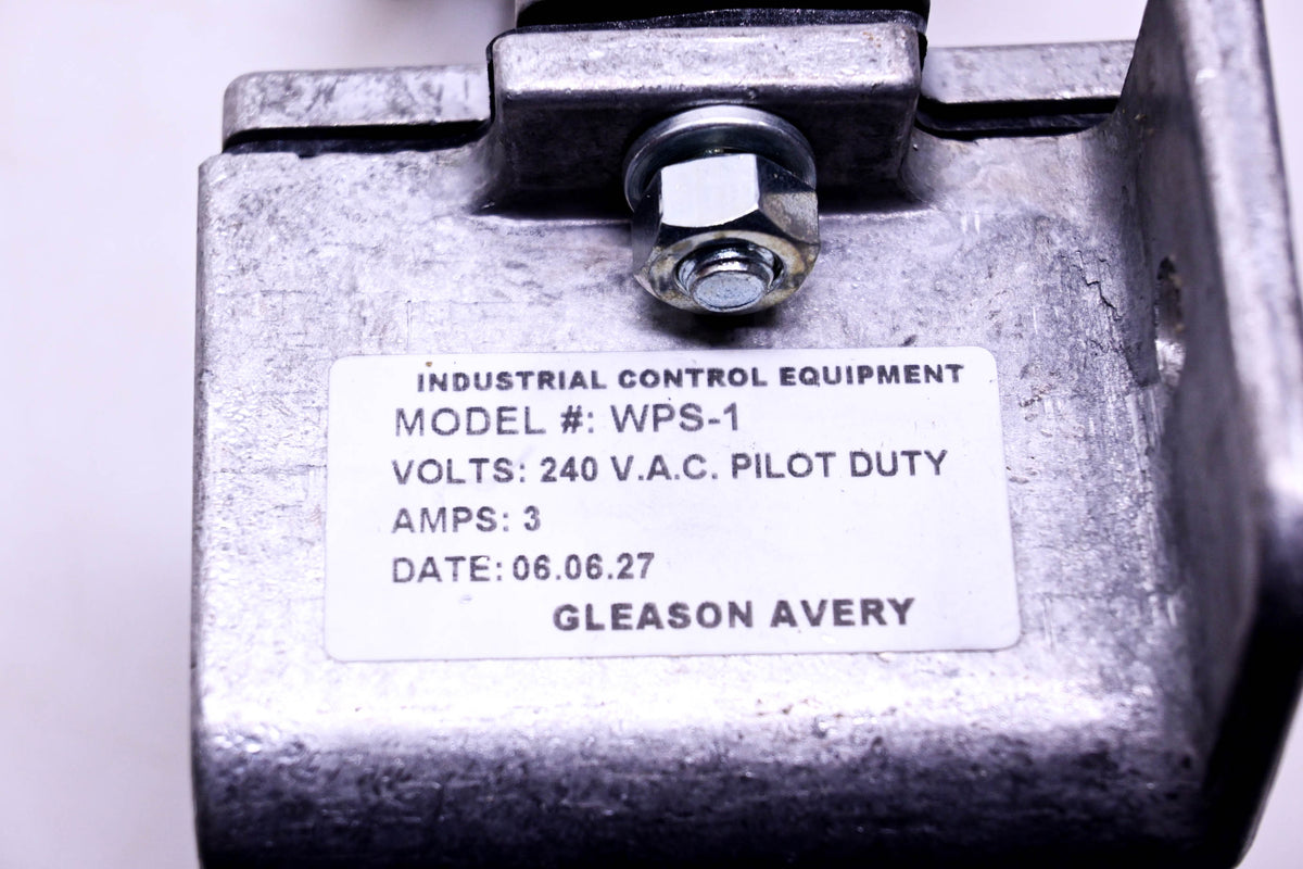 Gleason-Avery WPS-1, A-3982 Wall Mount Pull Switch NOS