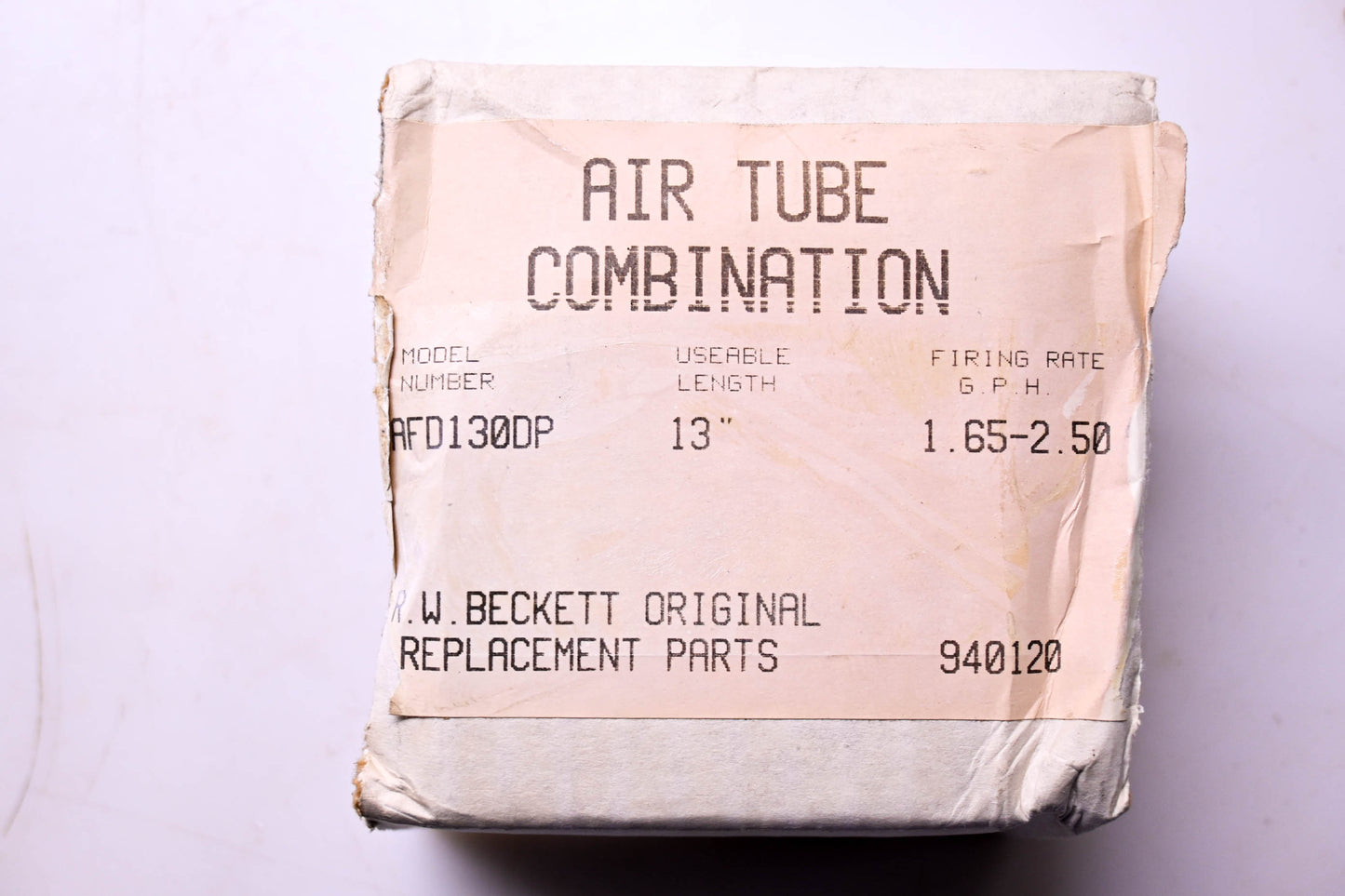 R. W. Beckett Corporation AFD130DP Air Tube Combination NOS