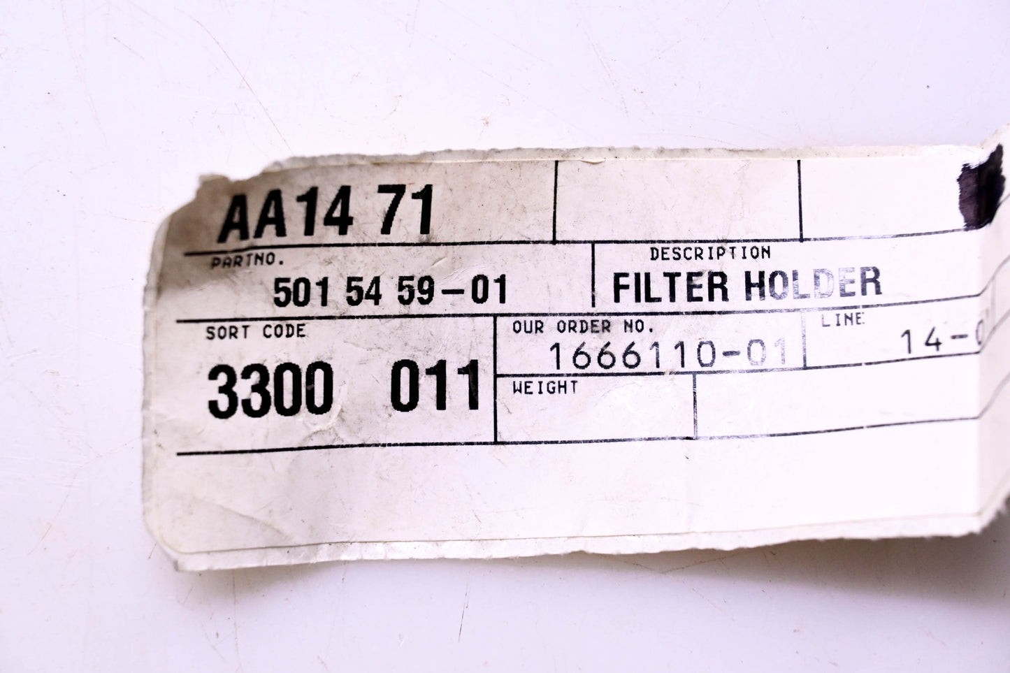 New OEM Husqvarna 501545901, 501 54 59-01 Air Filter Holder NOS