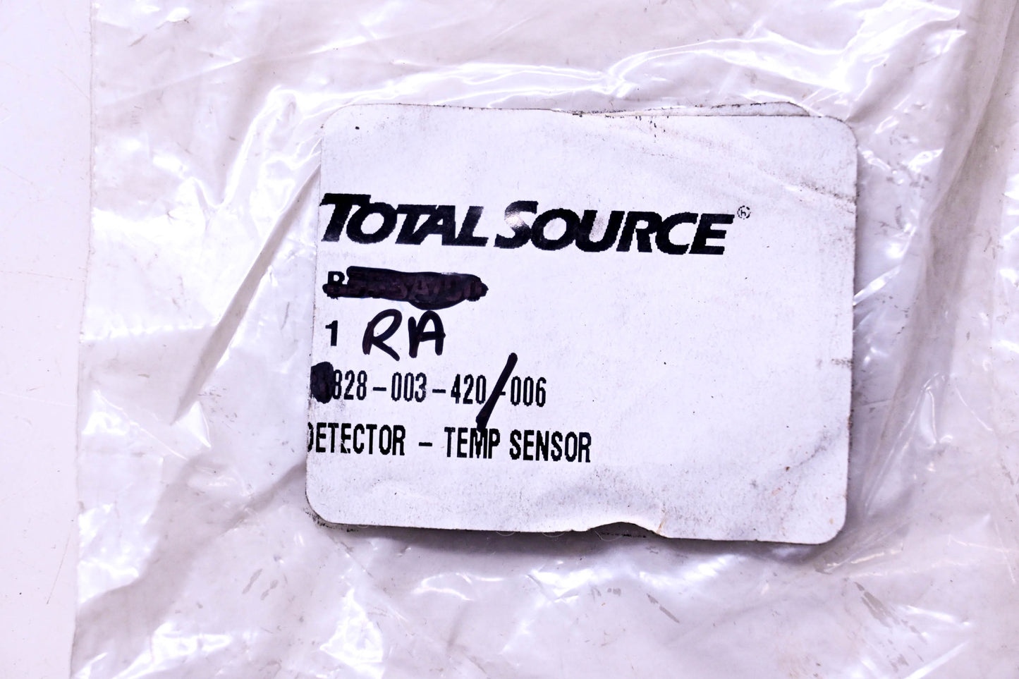 Total Source 828-003-420-006, RA828-003-420-006 Temp Sensor Deflector fits Raymond NOS