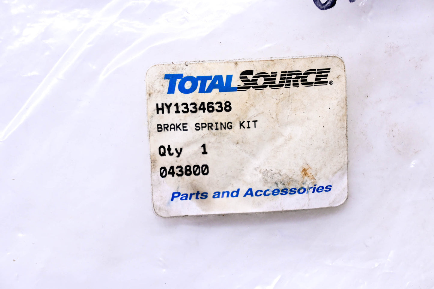 Total Source 1334638, HY1334638 Brake Spring Kit fits Hyster NOS
