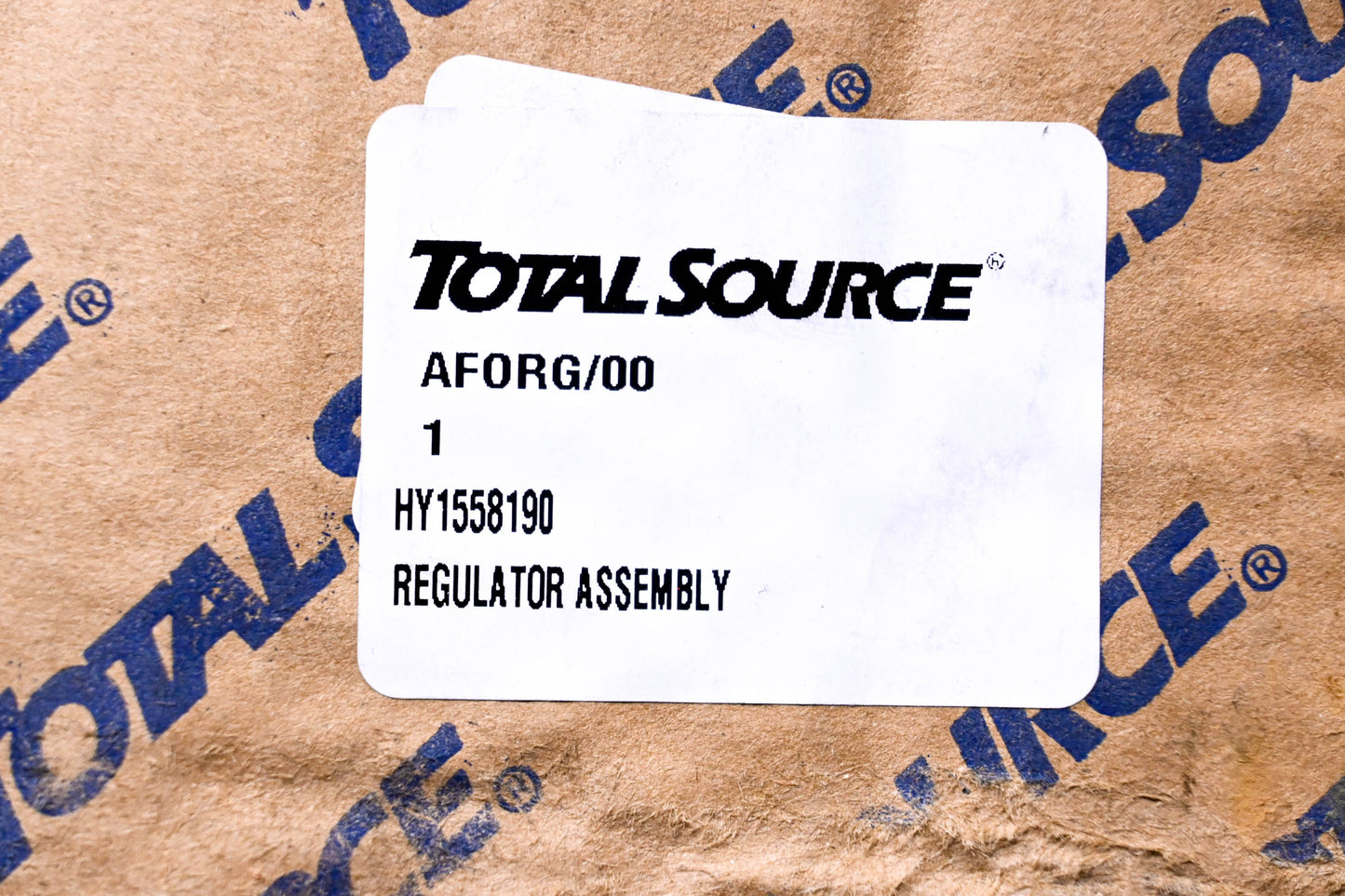 Total Source 1558190, HY1558190 Regulator Assembly NOS