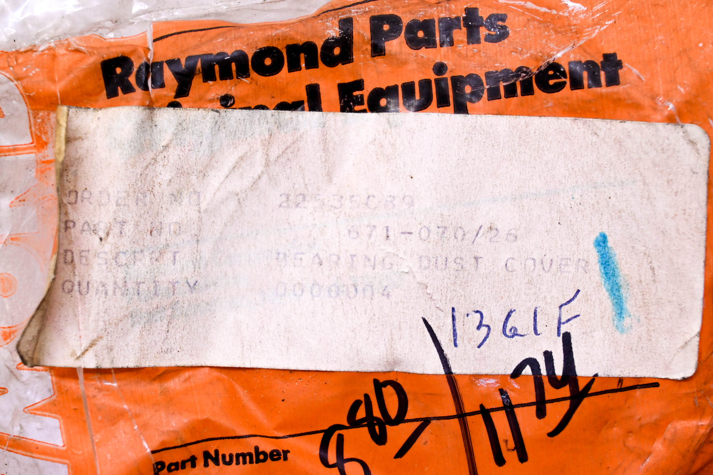 Raymond 671-070/26 Bearing Dust Cover NOS