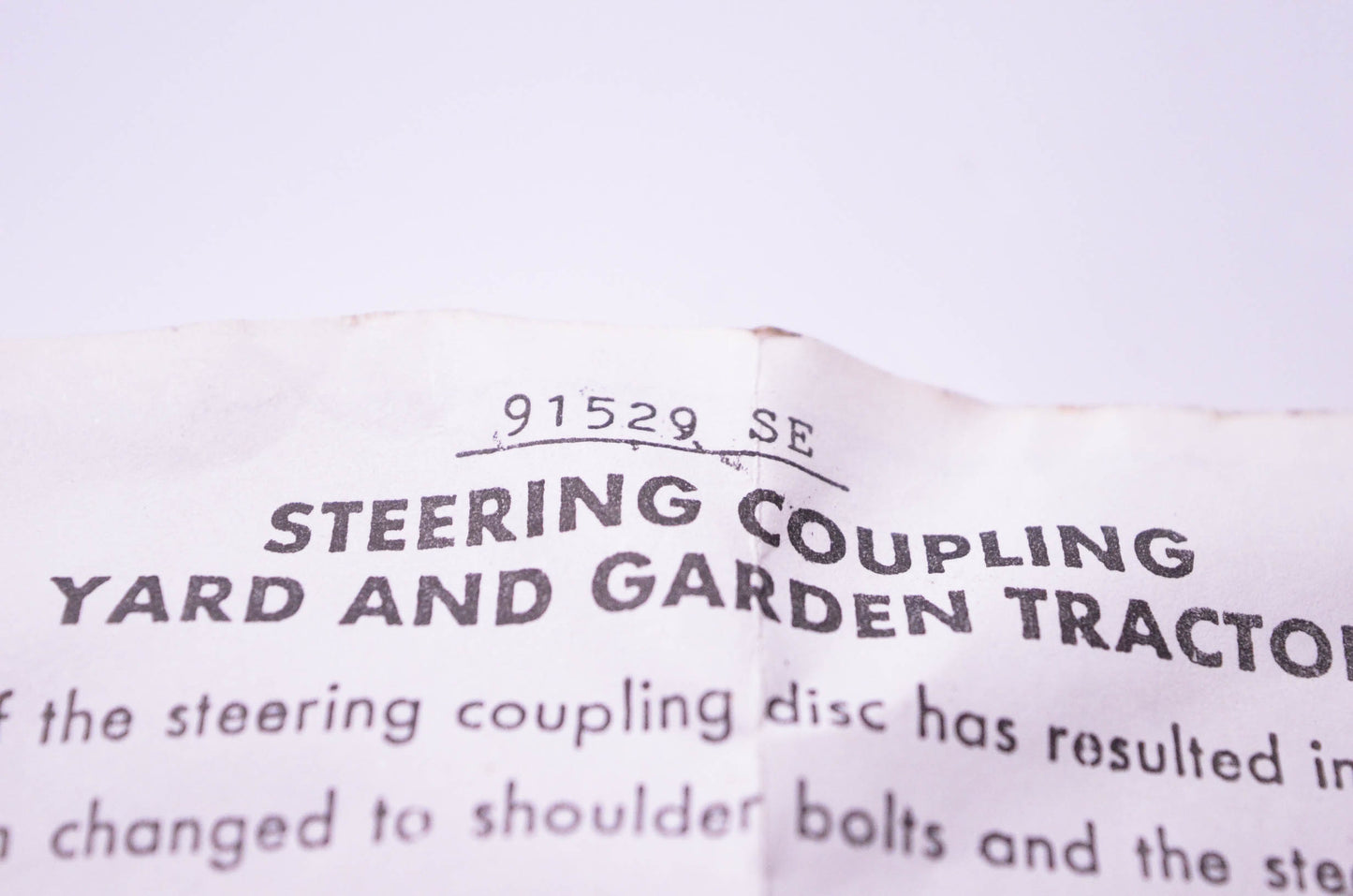 Murray 91529, 91529 SE Steering Coupling NOS