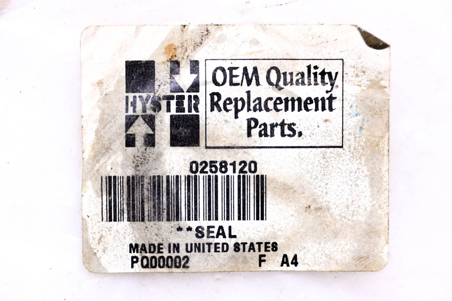Hyster 0258120 Seal NOS