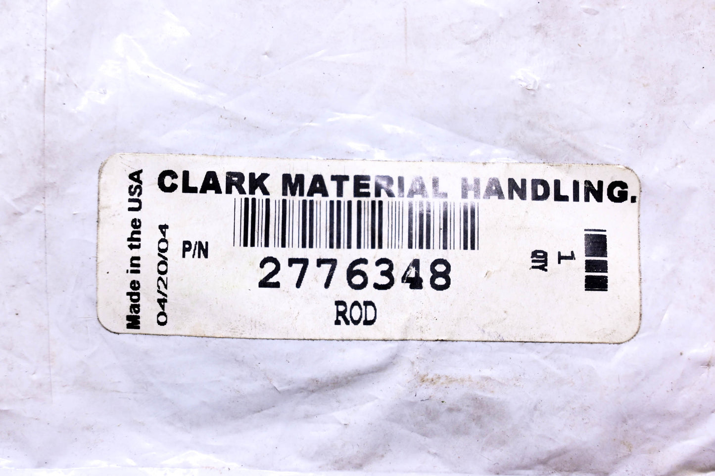 Clark 2776348 Forklift Brake Pedal Linkage NOS