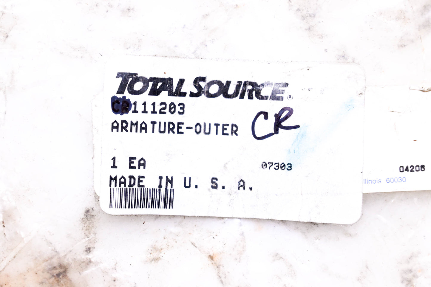 Total Source 111203, CR111203 Outer Armature fits Crown NOS