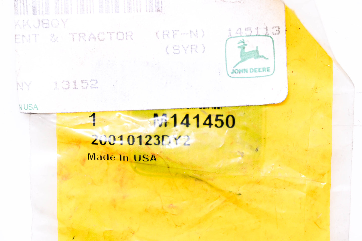 New OEM John Deere M141450 Pin NOS