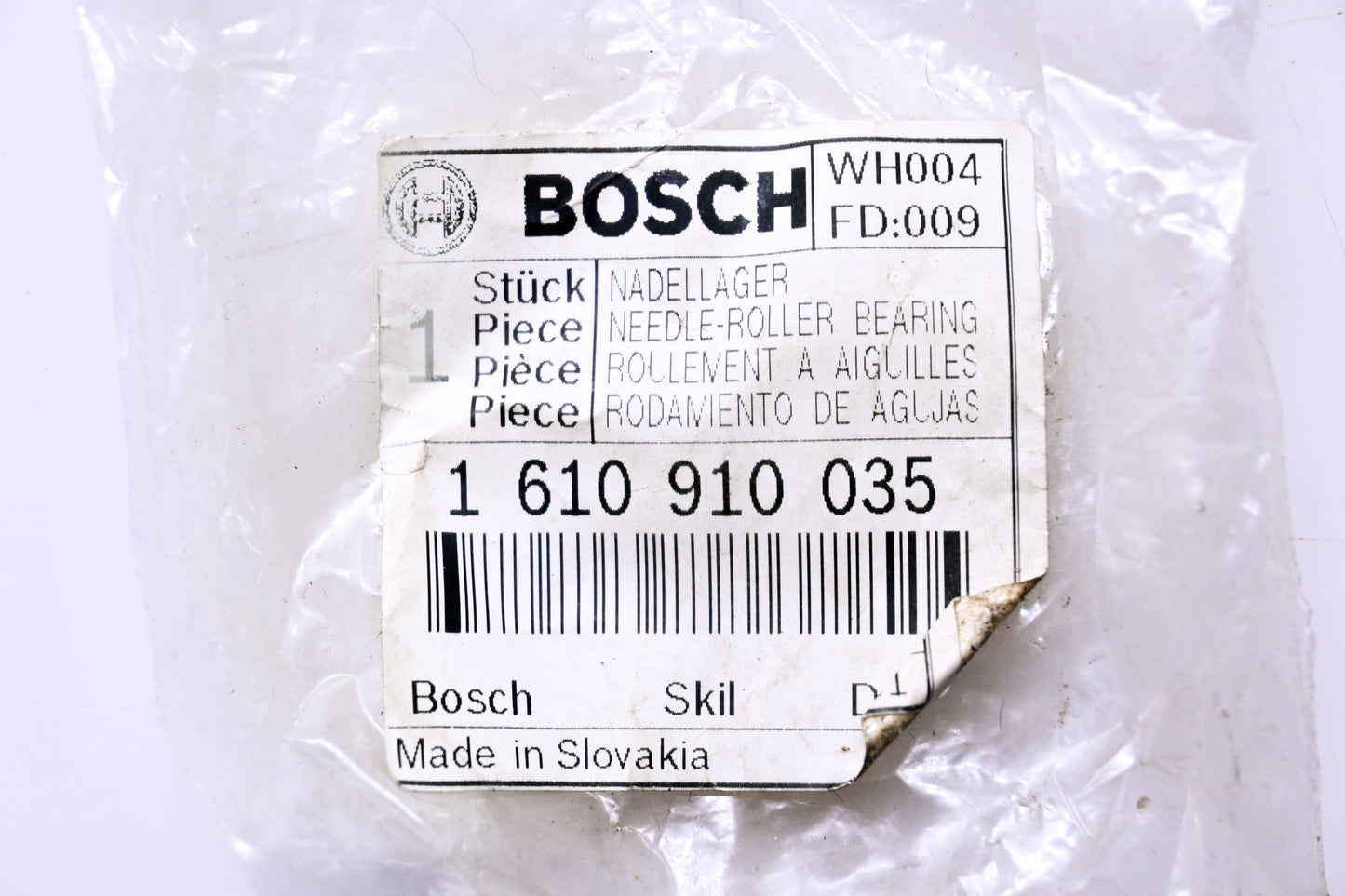 Bosch 1 610 910 035, 1-610-910-035 Needle Roller Bearing NOS