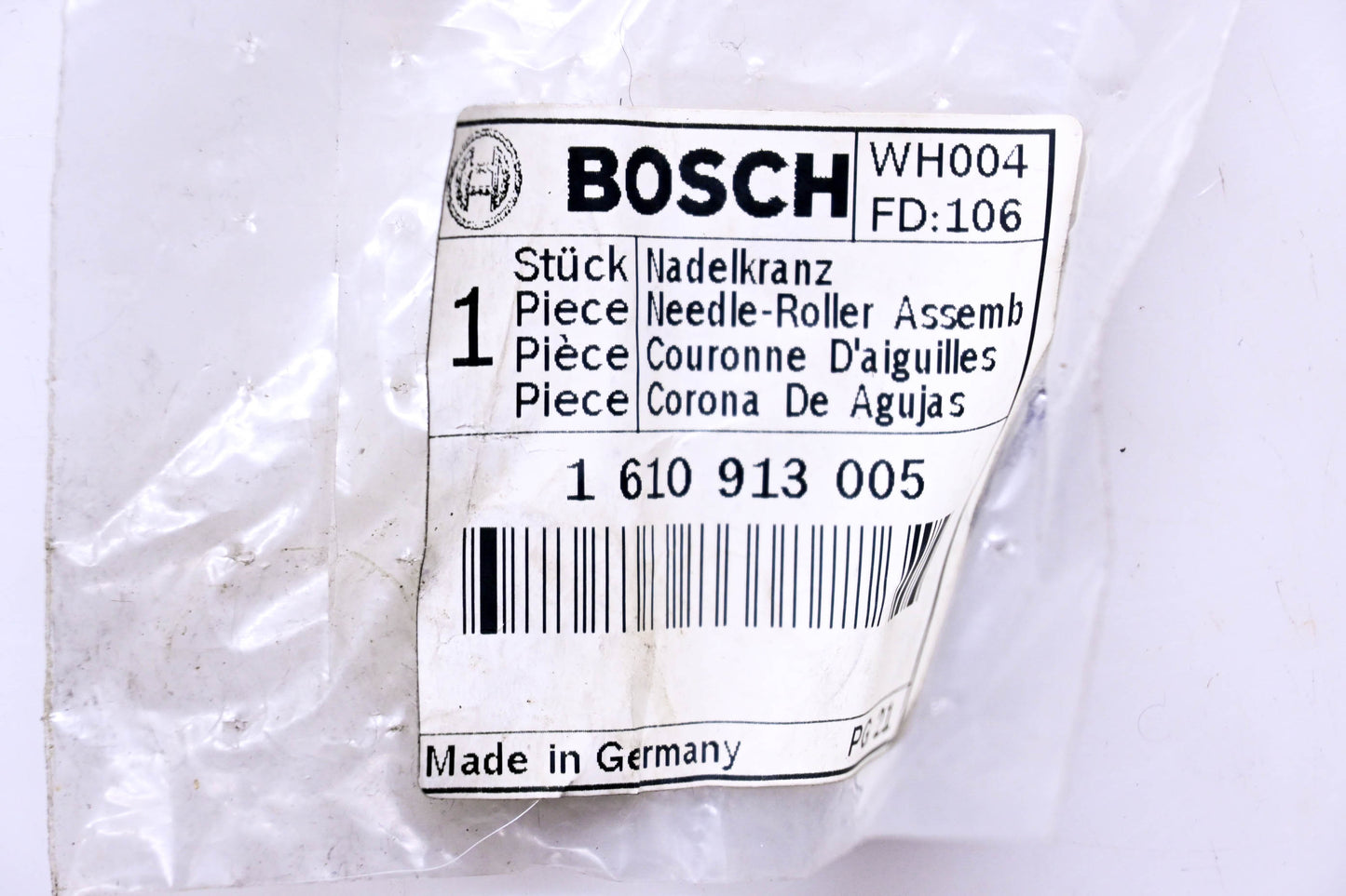 Bosch 1 610 913 005, 1-610-913-005 Needle Roller Assembly NOS