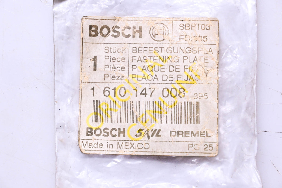 Bosch 1 610 147 008, 1-610-147-008 Fastening Plate NOS
