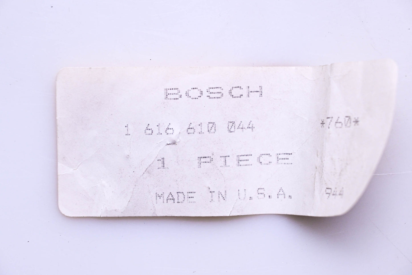 Bosch 1 616 610 044, 1-616-610-044 Fan NOS