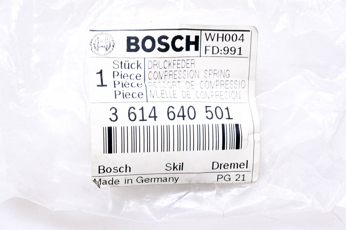 Bosch 3 614 640 501, 3-614-640-501 Compression Spring NOS