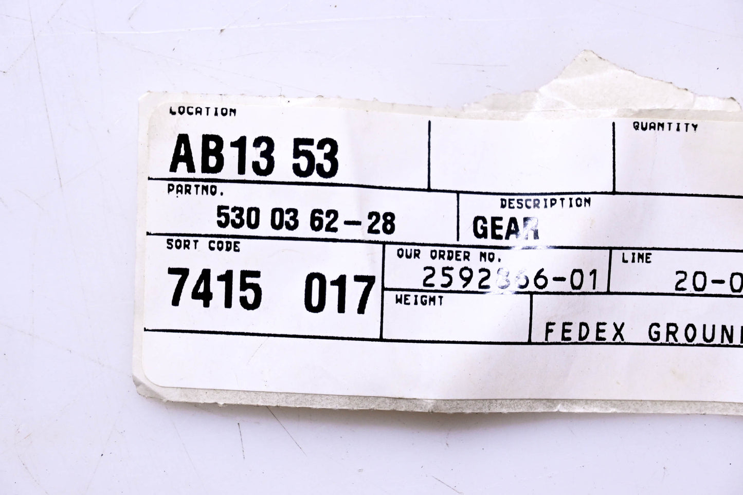 New OEM Husqvarna 530036228, 530 03 62-28 Hedge Trimmer Gear NOS