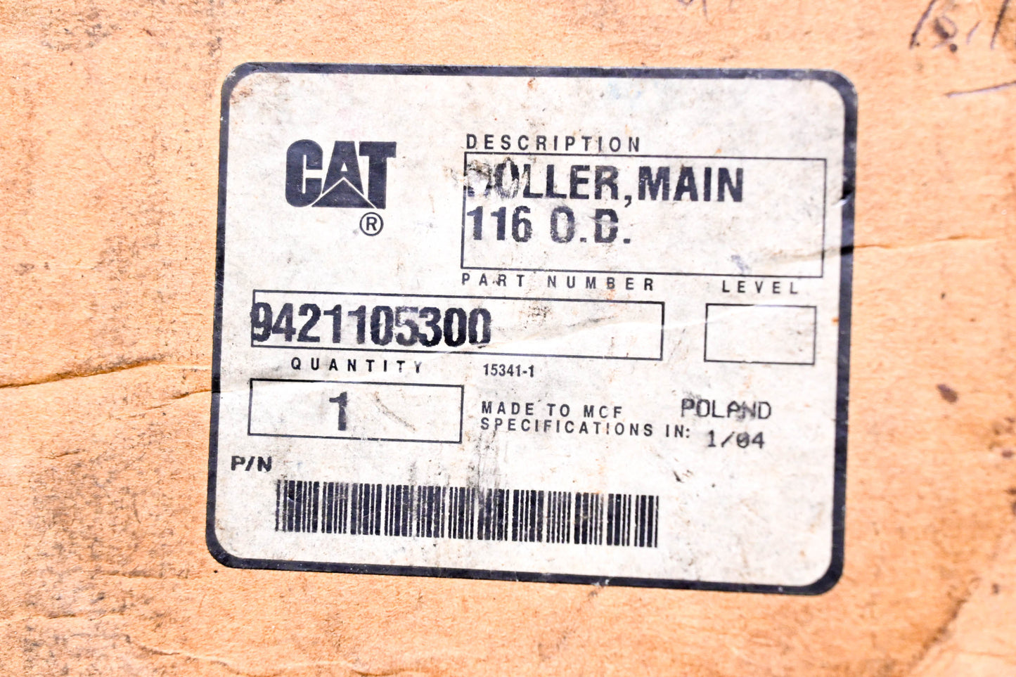 CAT 9421105300 Main Roller NOS