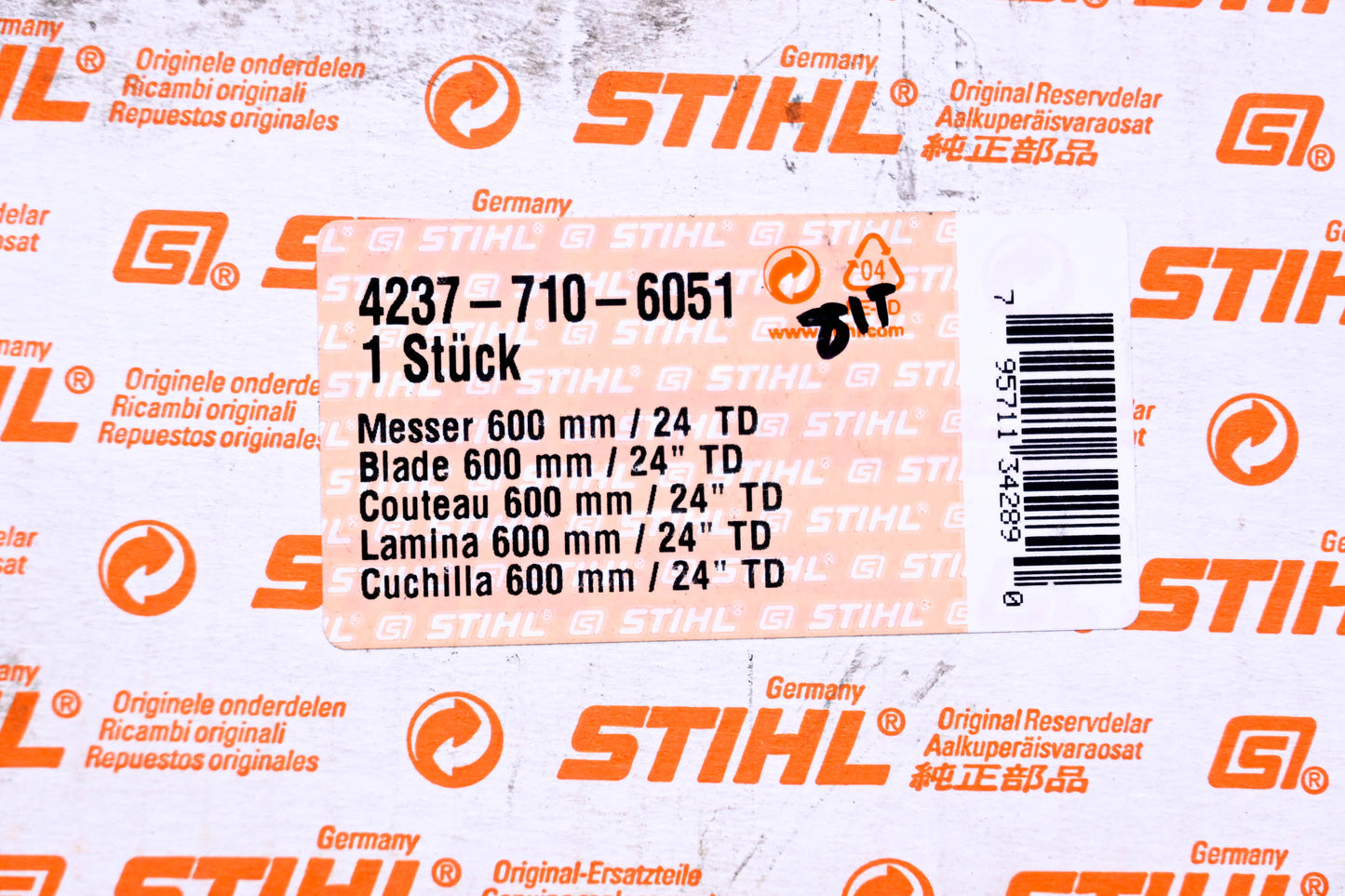 New OEM Stihl 4237-710-6051 Pair of Blades 24" NOS