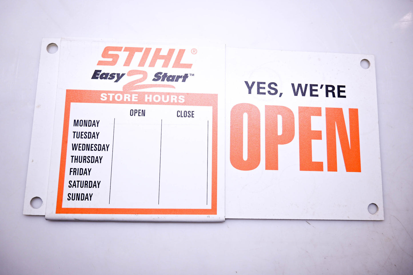 OEM Stihl ZB025-14 Open Close Sign Kit