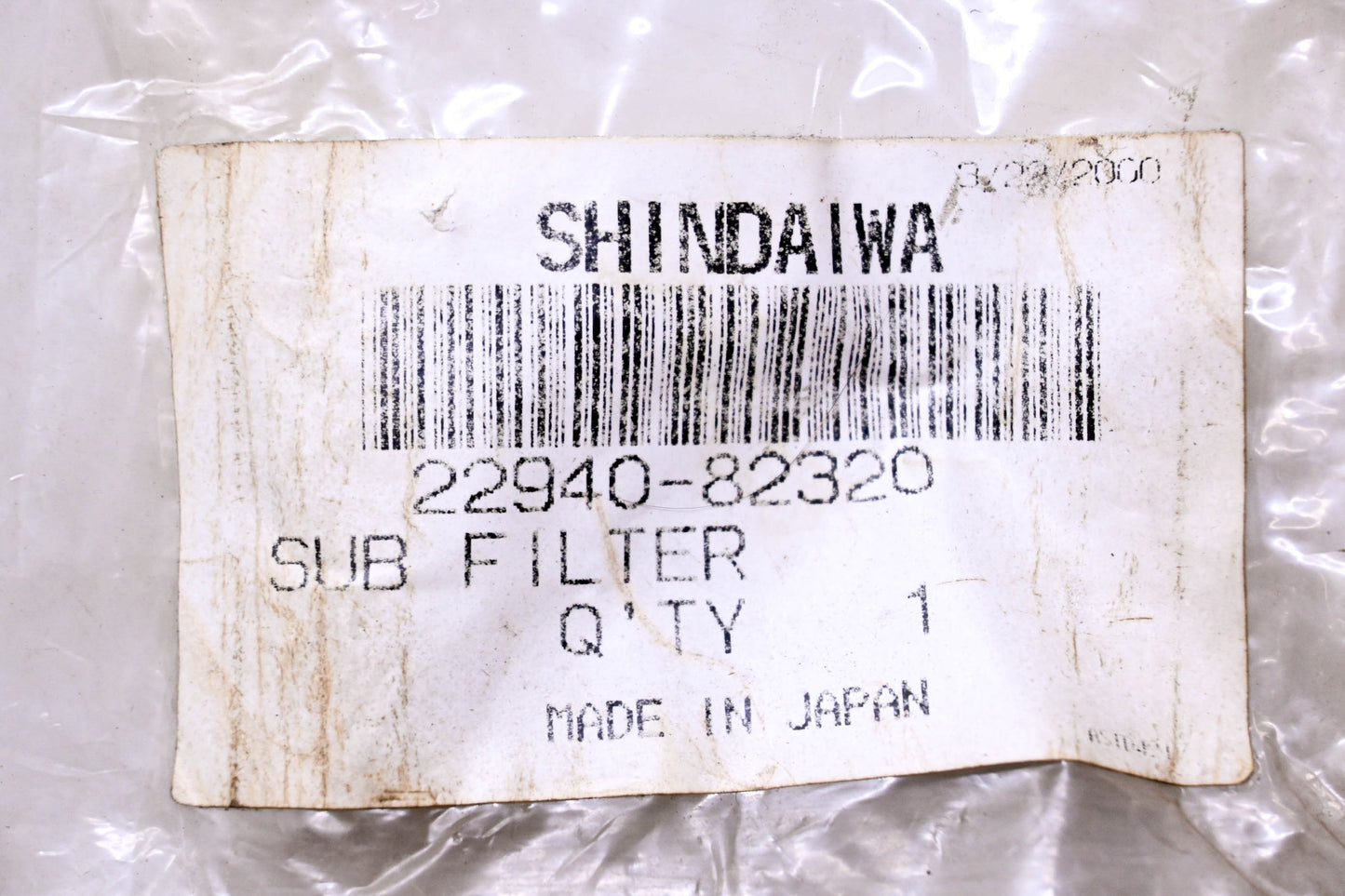 Shindaiwa 22940-82320 Sub Filter NOS