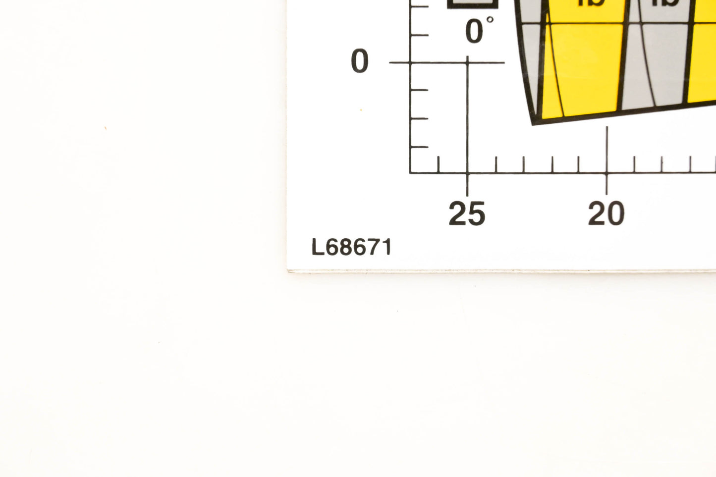Gehl L68671 Gehl 553 Chart Decal NOS